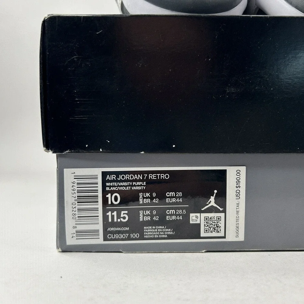 Nike Shoes Air Jordan 7 Retro “Flint/White Grey” 2021 - Picture 8 of 8